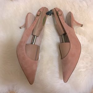 Polo Ralph Lauren pinky nude suede pumps 9